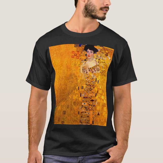 Gustav Klimt Porträtt från Adele Bloch Bauer T Shirt (Framsida)