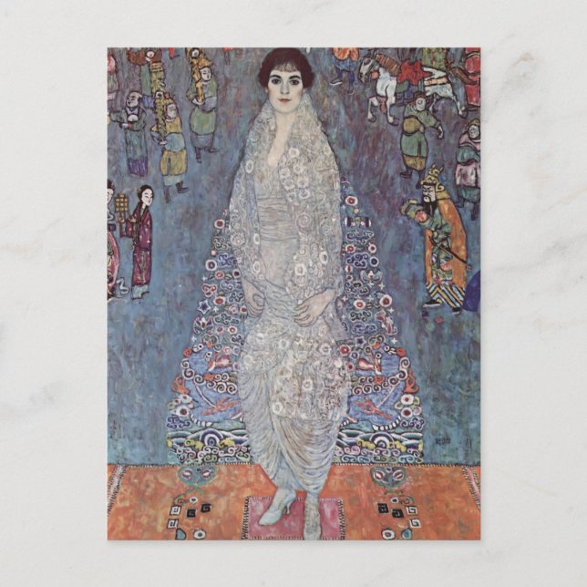 Gustav Klimt- Porträtt från Baroness Bachofen-Echt Vykort (Framsida)