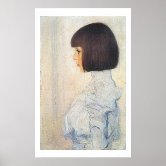 Gustav Klimt Porträtt från Helene Klimt Poster (Framsidan)