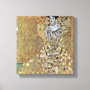 Gustav Klimt - Porträtt i Adele Bloch-Bauer Canvastryck