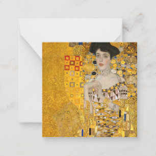 Gustav Klimt - Porträtt i Adele Bloch-Bauer I Anteckningskort