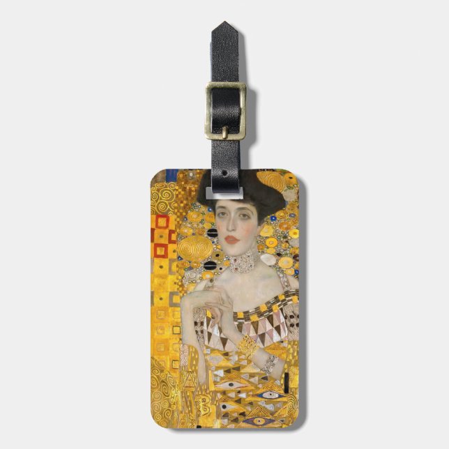 Gustav Klimt - Porträtt i Adele Bloch-Bauer I Bagagebricka (Vertikal Framsida)