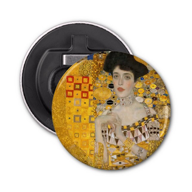 Gustav Klimt - Porträtt i Adele Bloch-Bauer I Flasköppnare (Framsidan)