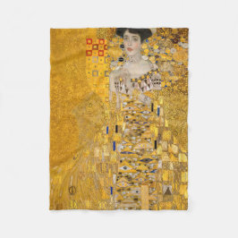 Gustav Klimt - Porträtt i Adele Bloch-Bauer I Fleecefilt