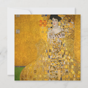 Gustav Klimt - Porträtt i Adele Bloch-Bauer I Inbjudningar