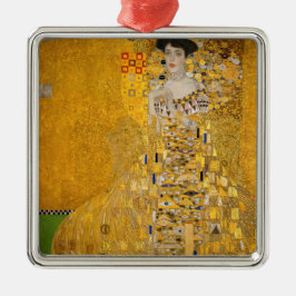 Gustav Klimt - Porträtt i Adele Bloch-Bauer I Julgransprydnad Metall
