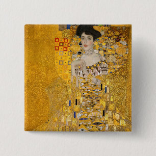 Gustav Klimt - Porträtt i Adele Bloch-Bauer I Knapp