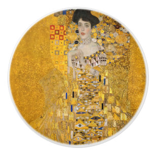 Gustav Klimt - Porträtt i Adele Bloch-Bauer I Knopp