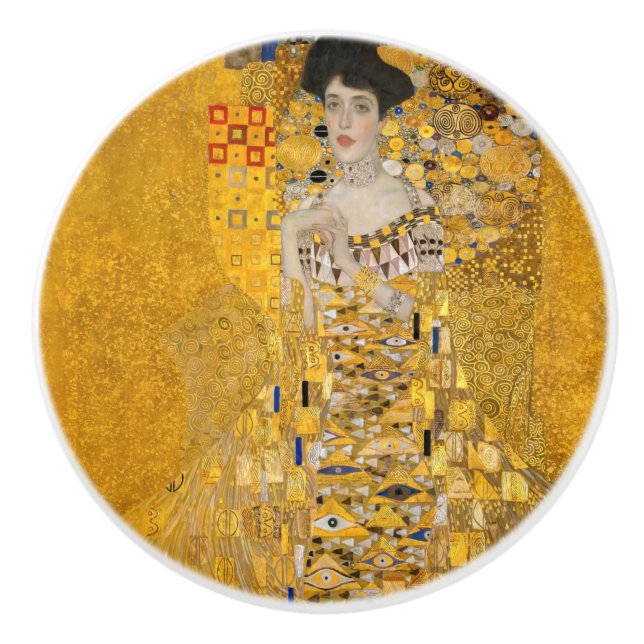 Gustav Klimt - Porträtt i Adele Bloch-Bauer I Knopp (Framsidan)