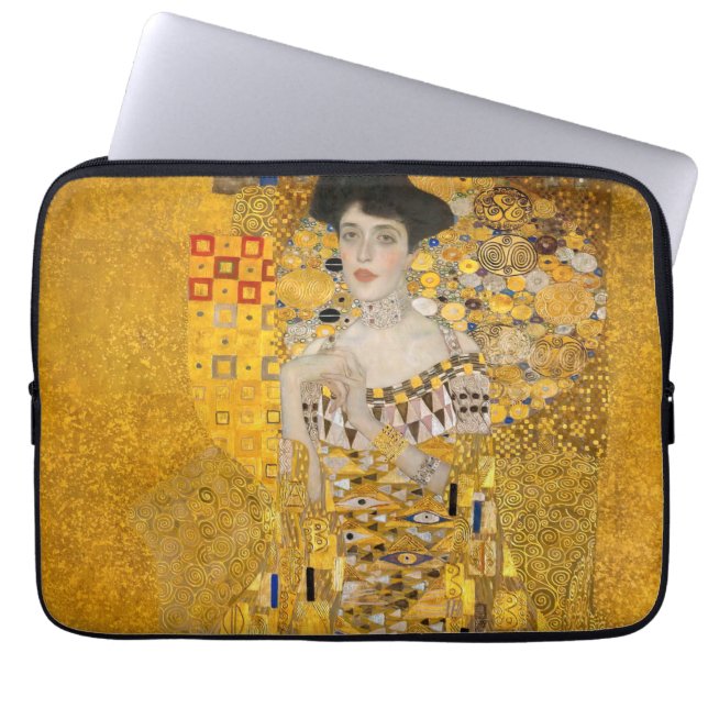 Gustav Klimt - Porträtt i Adele Bloch-Bauer I Laptop Fodral (Framsidan)