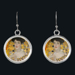 Gustav Klimt - Porträtt i Adele Bloch-Bauer I Örhängen<br><div class="desc">Porträtt i Adele Bloch-Bauer I - Gustav Klimt,  Oil on Canvas,  1907</div>