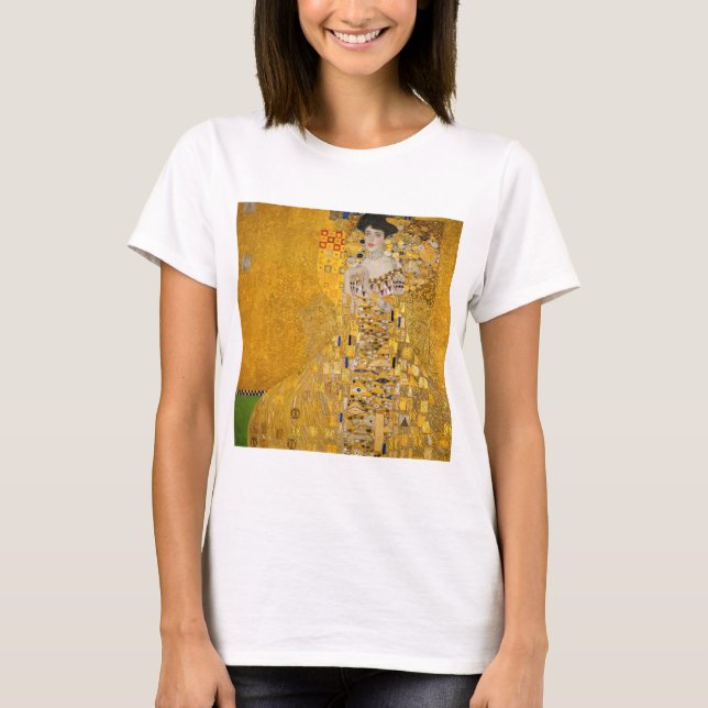Gustav Klimt - Porträtt i Adele Bloch-Bauer I T Shirt (Framsida)