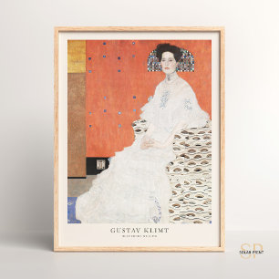 Gustav Klimt Porträtt i Fritza Riedler Art Print Poster