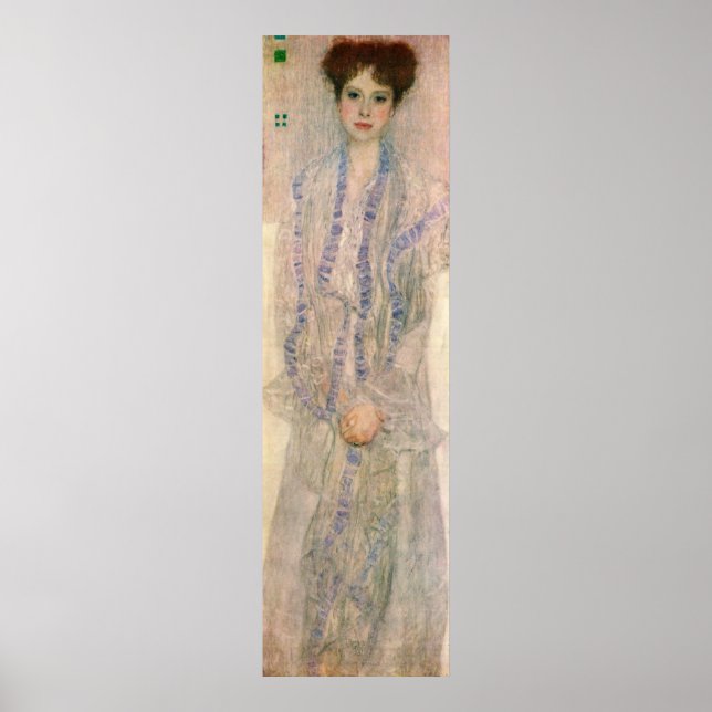 Gustav Klimt - Porträtt i Gertha Felssovanyi Poster (Framsidan)