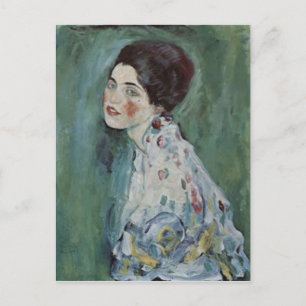 Gustav Klimt - Porträtt vid Dam-målning Vykort