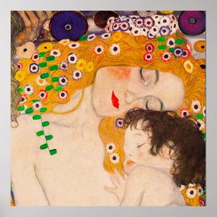Gustav Klimt - Poster i Mor och barn