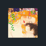 Gustav Klimt - Poster i Mor och barn Canvastryck<br><div class="desc">Gustav Klimt - Mor och Child - Mor och Child är en detaljerad del av 1905 års treårsålder av kvinnomålning. Den här målningen kallas också "Le Tre Eta Della Donna". I den här bilden fokuserar vi bara på en del av teckningen,  mor och barnet.</div>