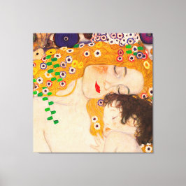 Gustav Klimt - Poster i Mor och barn Canvastryck