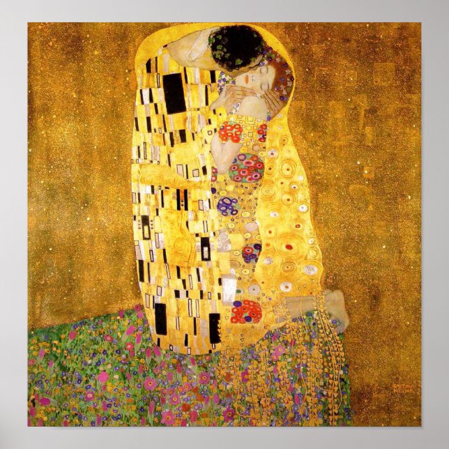 Gustav Klimt, Poster Kiss (Framsidan)