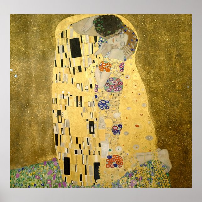 Gustav Klimt Poster - Kiss (Framsidan)