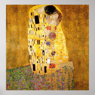 Gustav Klimt Poster Kiss Fine Art
