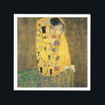 GUSTAV KLIMT - pussen 1907 Pappersservett<br><div class="desc">GUSTAV KLIMT - The kiss 1907 Oil and guld foil on canvas</div>