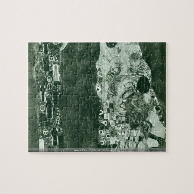 Gustav Klimt - puzzl för död och för liv (den Pussel (Horisontell)