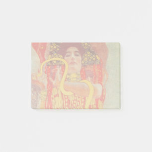 Gustav Klimt Red Woman Guld Snake Painting Post-it Block