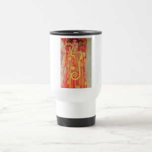 Gustav Klimt Red Woman Guld Snake Painting Resemugg