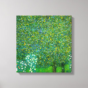 Gustav Klimt ro under Pearträd Canvastryck