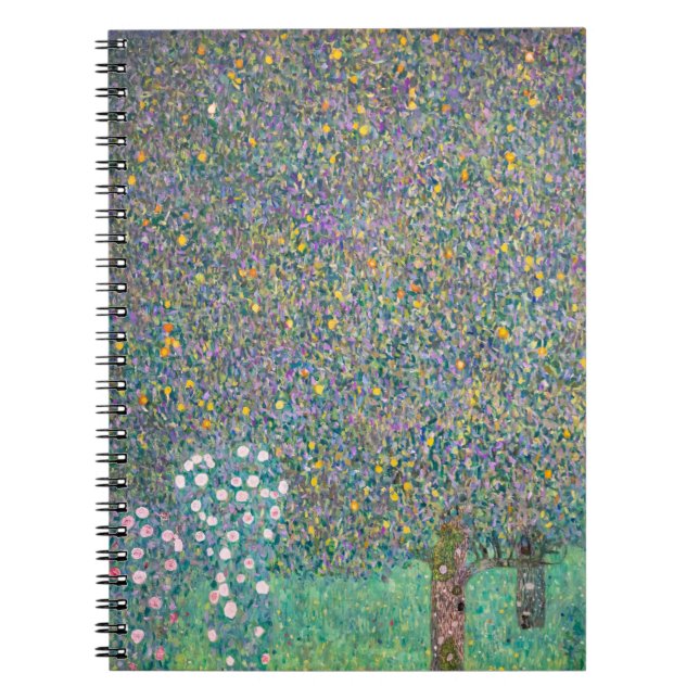Gustav Klimt - Rosbuskar under träden Anteckningsbok (Framsidan)