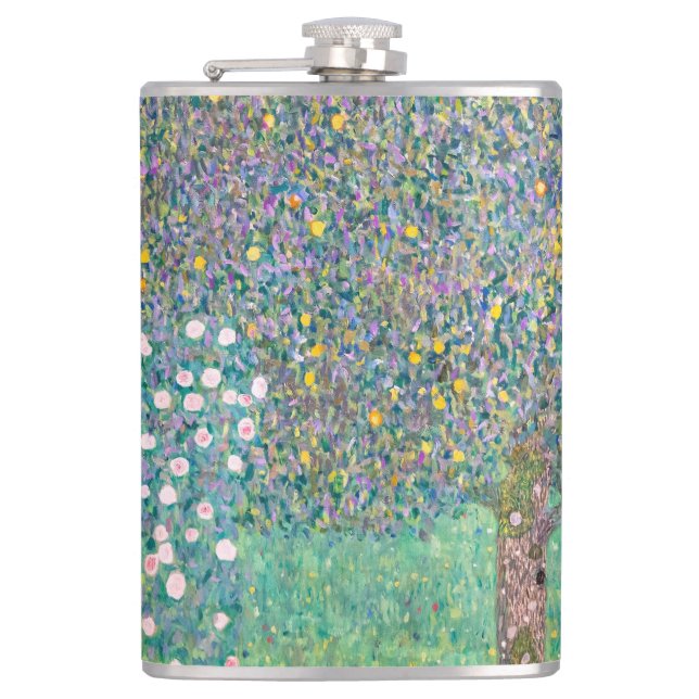 Gustav Klimt - Rosbuskar under träden Fickplunta (Framsidan)