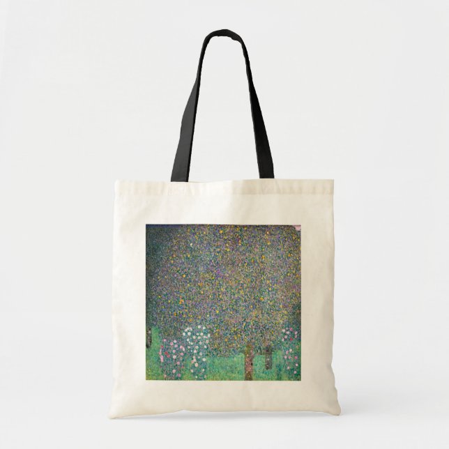 Gustav Klimt - Rosbuskar under träden Tygkasse (Framsidan)