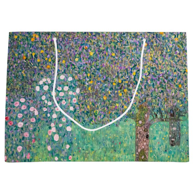 Gustav Klimt - Rosebuskar under Träd (Framsidan)
