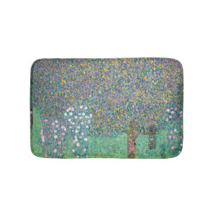 Gustav Klimt - Rosebuskar under Träd Badrumsmatta