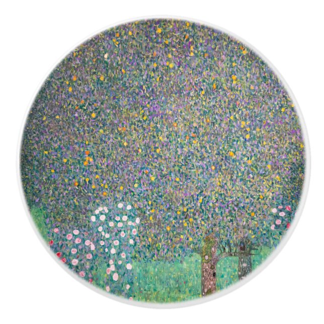 Gustav Klimt - Rosebuskar under Träd Knopp (Framsidan)