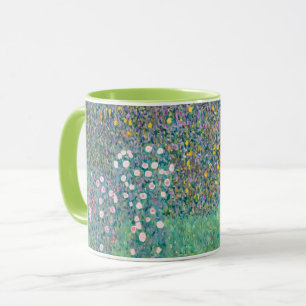 Gustav Klimt - Rosebuskar under Träd Mugg