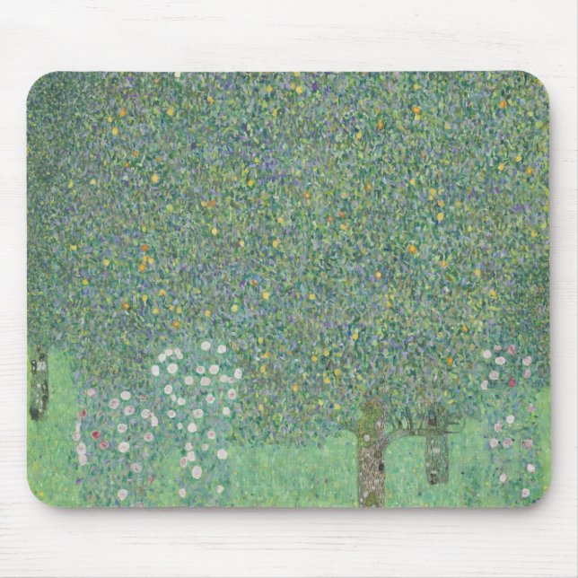 Gustav Klimt - Rosebuskar under Träd Musmatta (Framsidan)