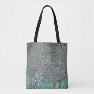 Gustav Klimt - Rosebuskar under Träd Tygkasse