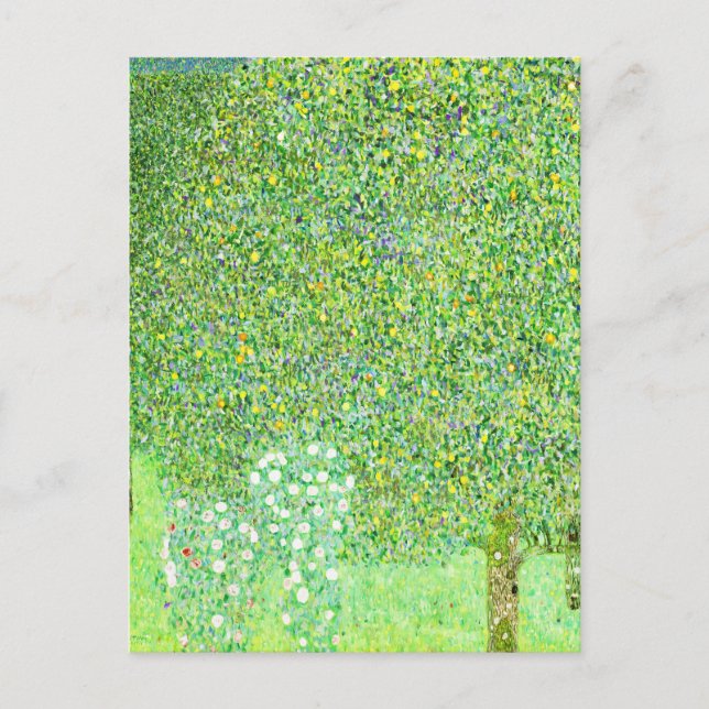 Gustav Klimt, rosenbuskar under träden Vykort (Framsida)