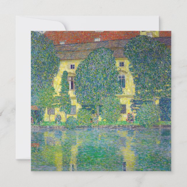 Gustav Klimt - Schloss Kammer am Attersee III Inbjudningar (Framsida)