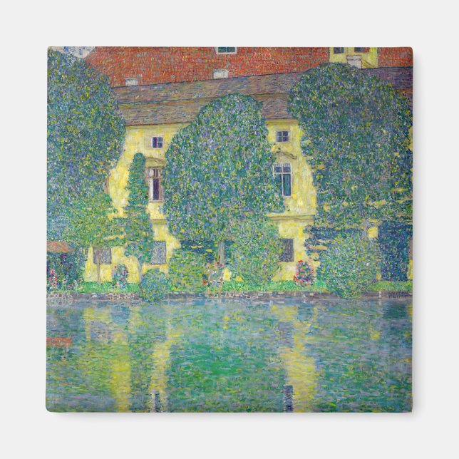 Gustav Klimt - Schloss Kammer am Attersee III Magnet (Framsidan)