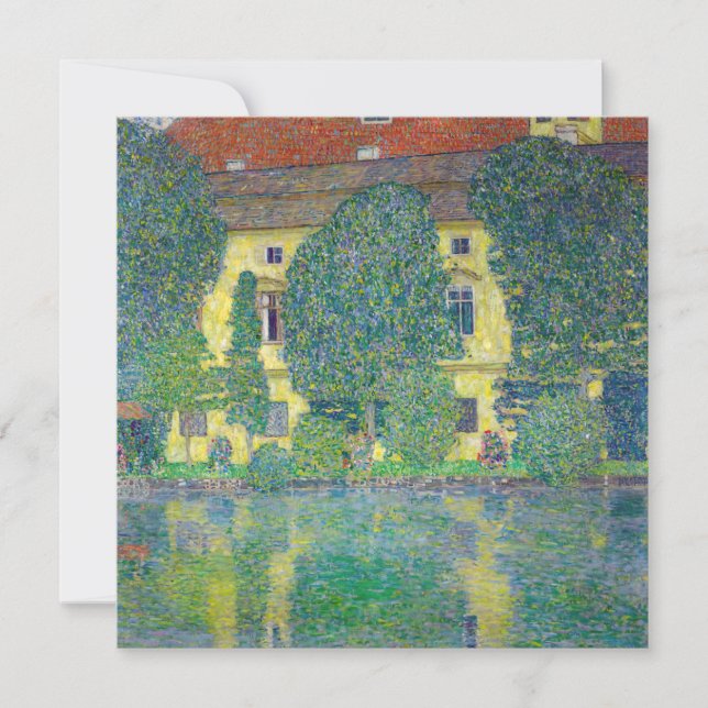 Gustav Klimt - Slott Kammer am Attersee III Tack Kort (Framsida)
