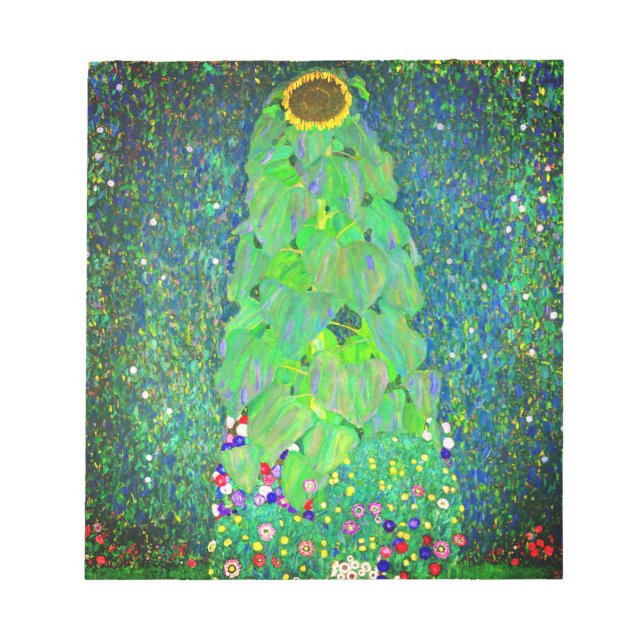 Gustav Klimt Solros Anteckningsblock (Framsida)