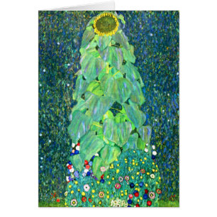 Gustav Klimt: Solros Hälsningskort