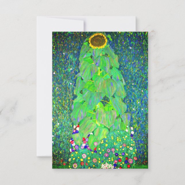 Gustav Klimt Solros Inbjudningar (Framsida)