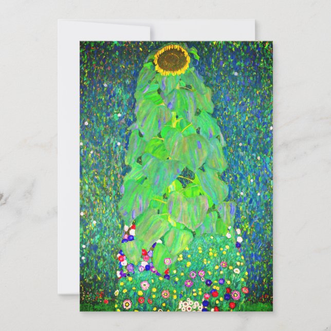 Gustav Klimt Solros Inbjudningar (Framsida)