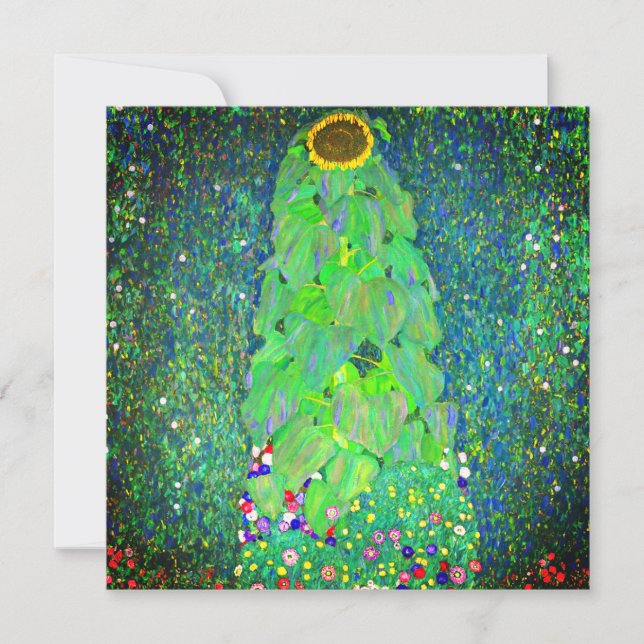 Gustav Klimt Solros Inbjudningar (Framsida)