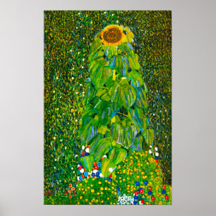 Gustav Klimt Solros Poster