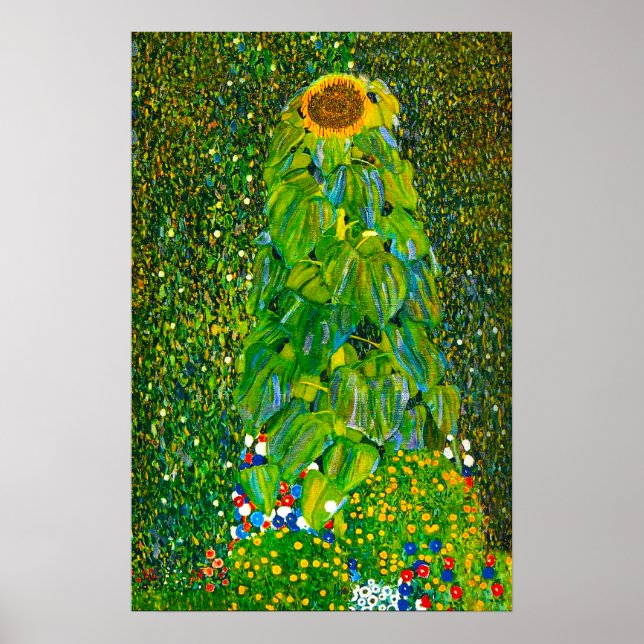 Gustav Klimt Solros Poster (Framsidan)